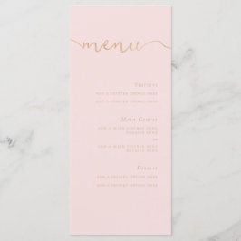 Menú Aquí viene la novia