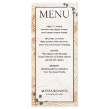 Árbol de madera de Boda rústico corteza con eucali