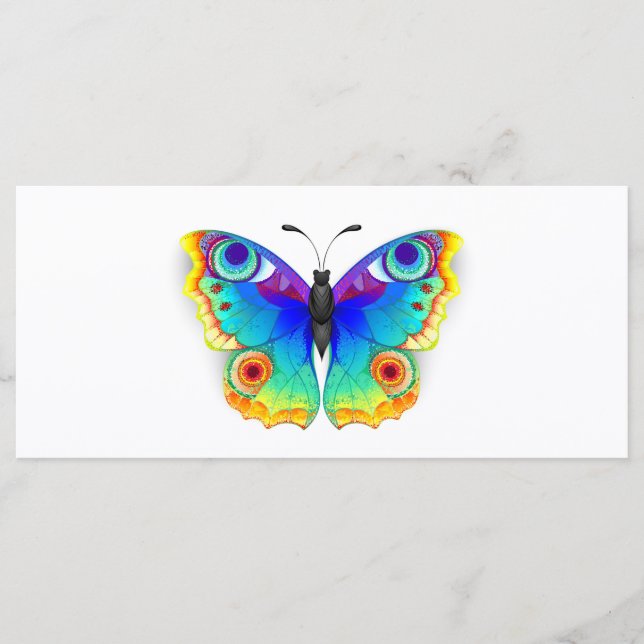 Menú Arcoiris mariposa Peacock Eye (Anverso)