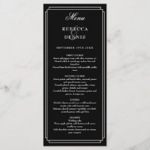 Arte Deco Clásico Boda en Blanco y Negro