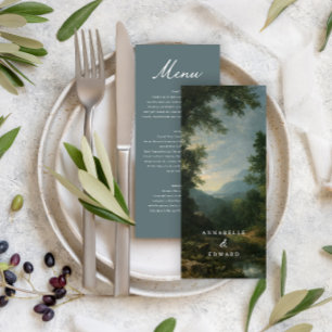 Menú Arte Paisaje Boda Romántico Naturaleza