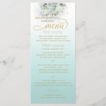 Azul purista ombre floral romántico caligrafía dor