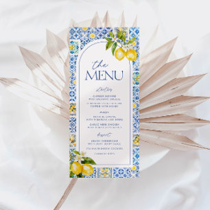 Menú Baby Shower Amalfi Coast Lemon