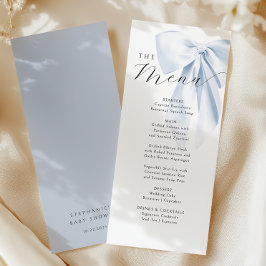 Menú Baby Shower de Blue Bow