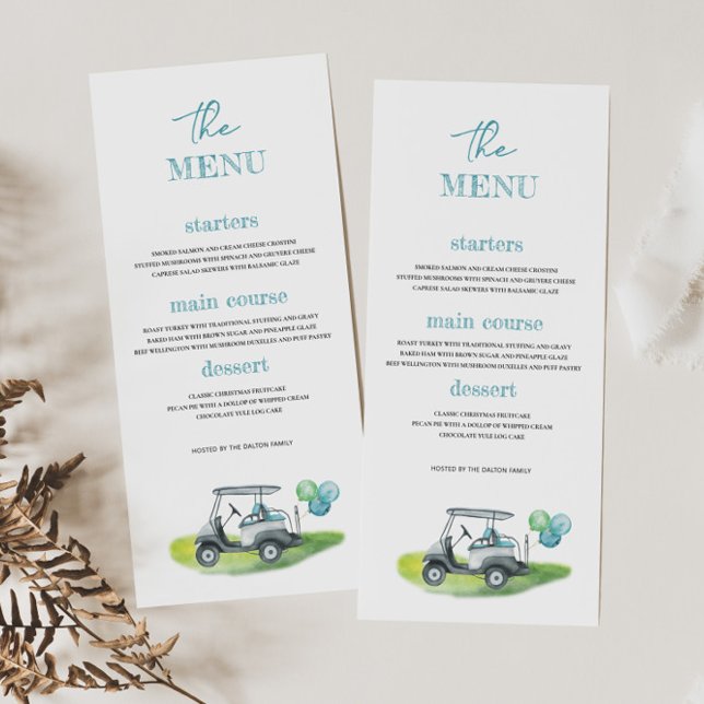 Menú Baby Shower de golf (Subido por el creador)