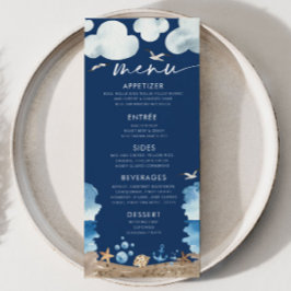 Menú Baby Shower Nautica Navy