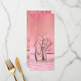 Menú Ballet rosa zapatillas Ballerina