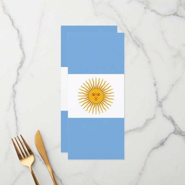 Menú Bandera de Argentina (Anverso/Reverso In Situ)