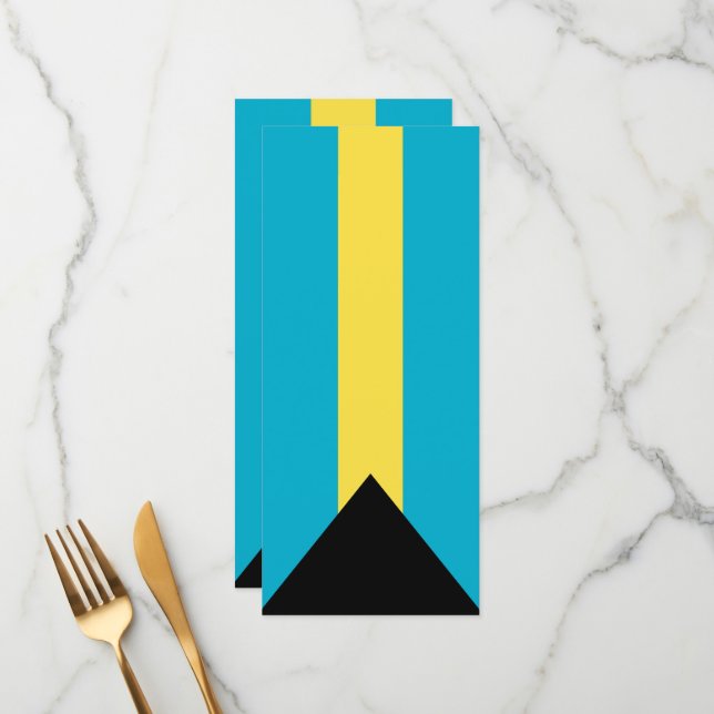 Menú Bandera de Bahamas (Anverso/Reverso In Situ)