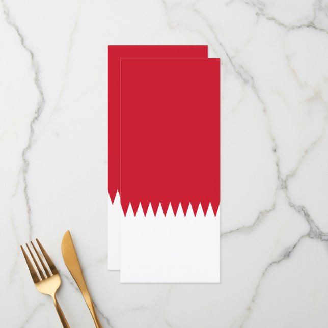 Menú Bandera de Bahréin (Anverso/Reverso In Situ)