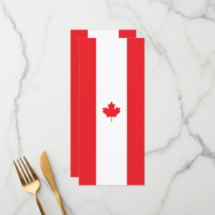 Menú Bandera de Canadá