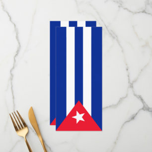 Menú Bandera de Cuba