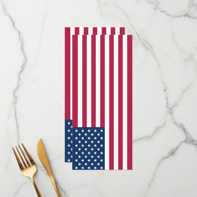 Menú Bandera de Estados Unidos (Anverso/Reverso In Situ)