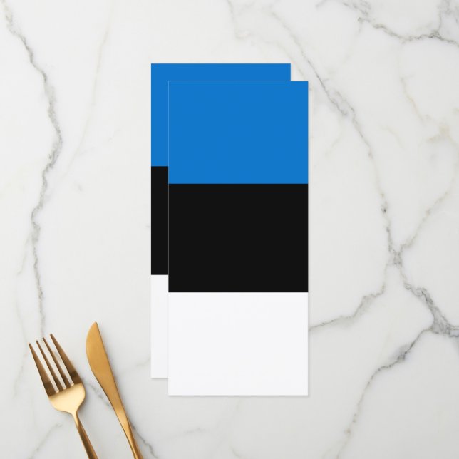 Menú Bandera de Estonia (Anverso/Reverso In Situ)