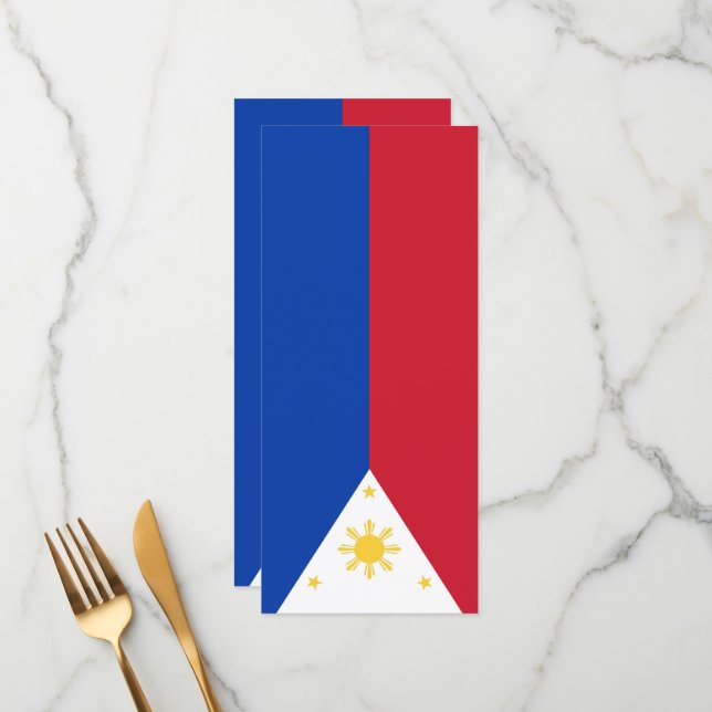 Menú Bandera de Filipinas (Anverso/Reverso In Situ)
