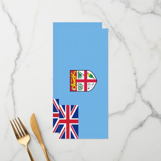 Menú Bandera de Fiyi (Anverso/Reverso In Situ)