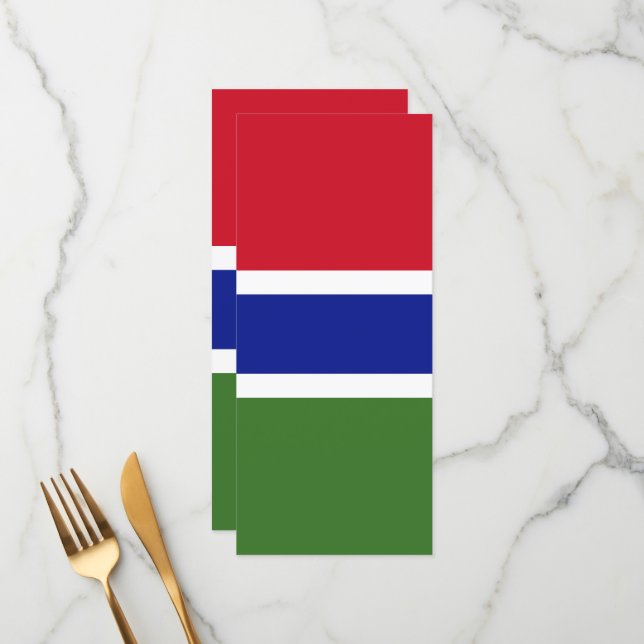 Menú Bandera de Gambia (Anverso/Reverso In Situ)