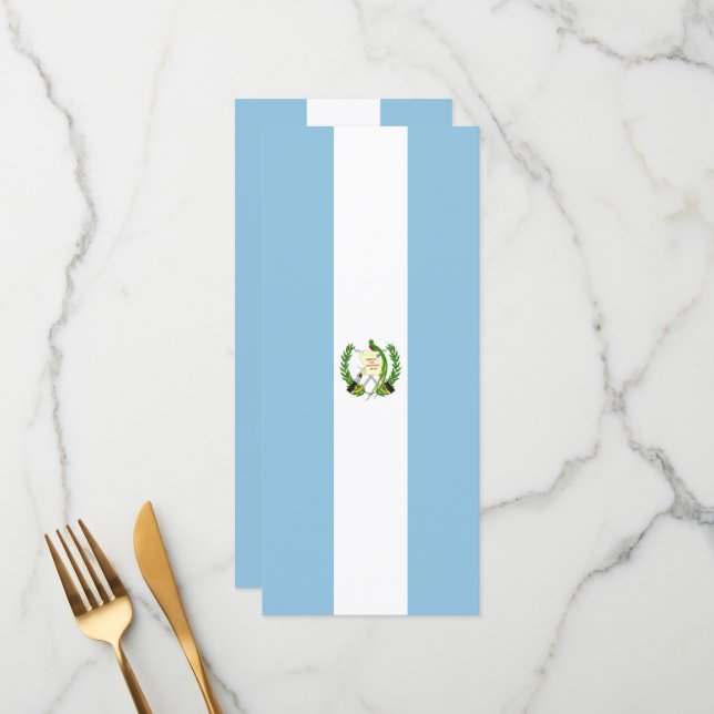 Menú Bandera de Guatemala (Anverso/Reverso In Situ)