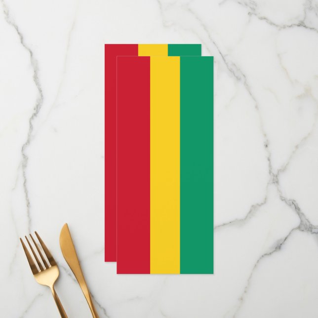 Menú Bandera de Guinea (Anverso/Reverso In Situ)