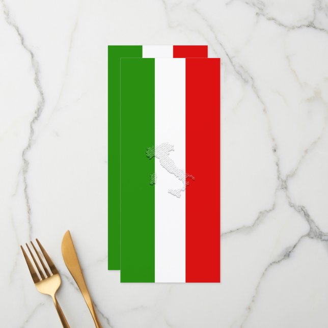 Menú Bandera de Italia (Anverso/Reverso In Situ)