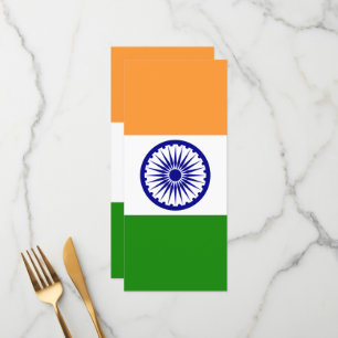 Menú Bandera de la India