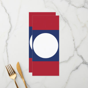 Menú bandera de Laos