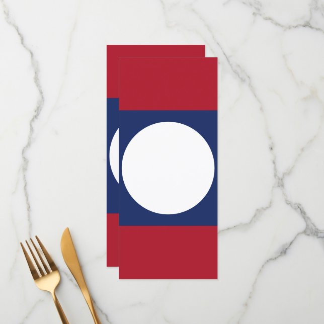 Menú bandera de Laos (Anverso/Reverso In Situ)