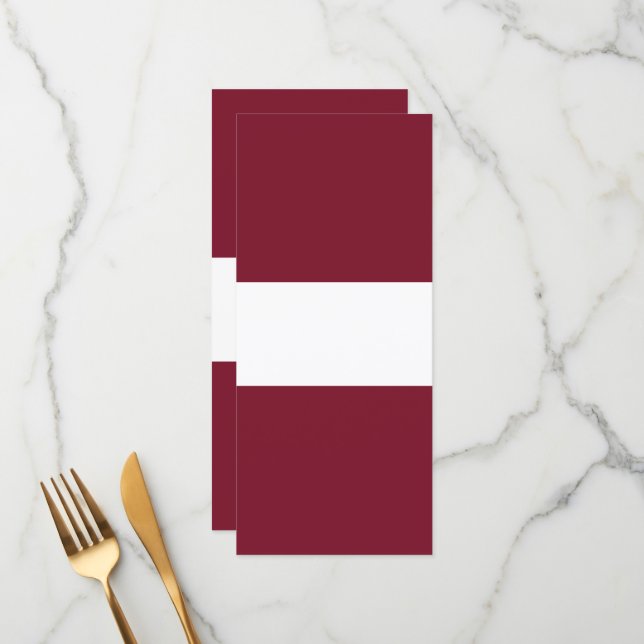 Menú Bandera de Letonia (Anverso/Reverso In Situ)
