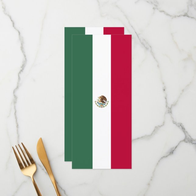 Menú Bandera de México (Anverso/Reverso In Situ)