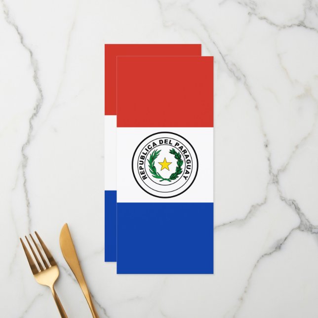 Menú Bandera de Paraguay (Anverso/Reverso In Situ)