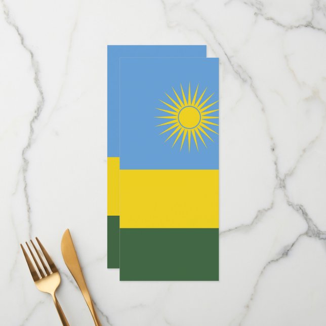 Menú Bandera de Ruanda (Anverso/Reverso In Situ)