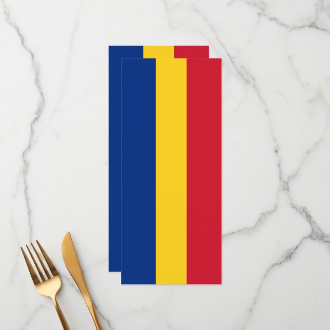 Menú Bandera de Rumania (Anverso/Reverso In Situ)
