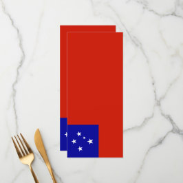 Menú Bandera de Samoa