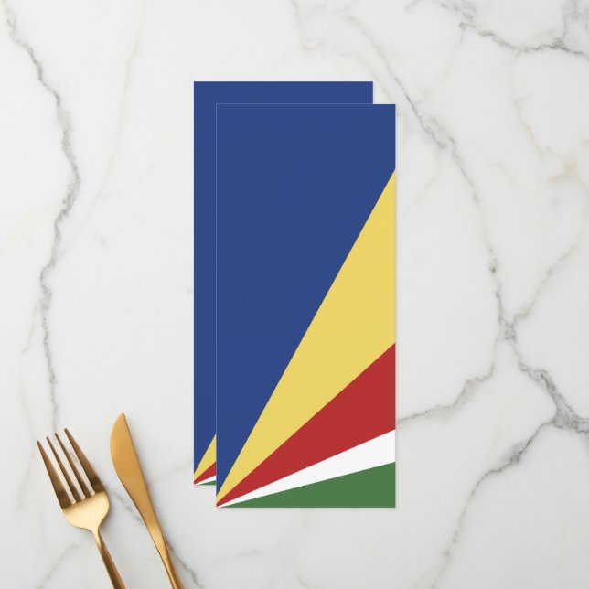 Menú Bandera de Seychelles (Anverso/Reverso In Situ)