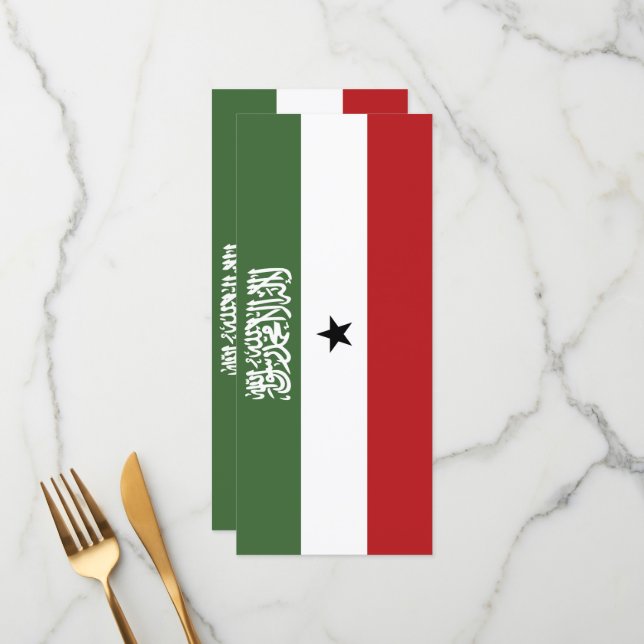 Menú Bandera de Somaliland (Anverso/Reverso In Situ)