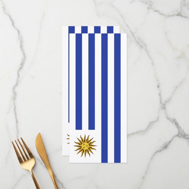 Menú Bandera de Uruguay (Anverso/Reverso In Situ)