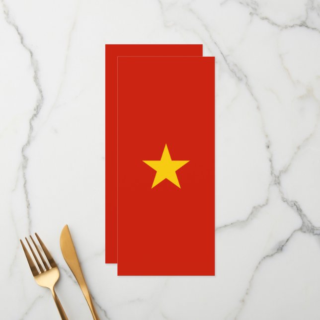 Menú Bandera de Vietnam (Anverso/Reverso In Situ)