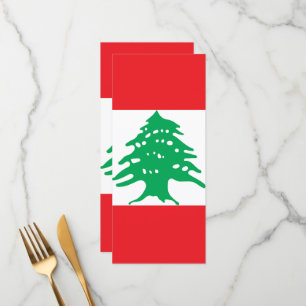 Menú Bandera del Líbano