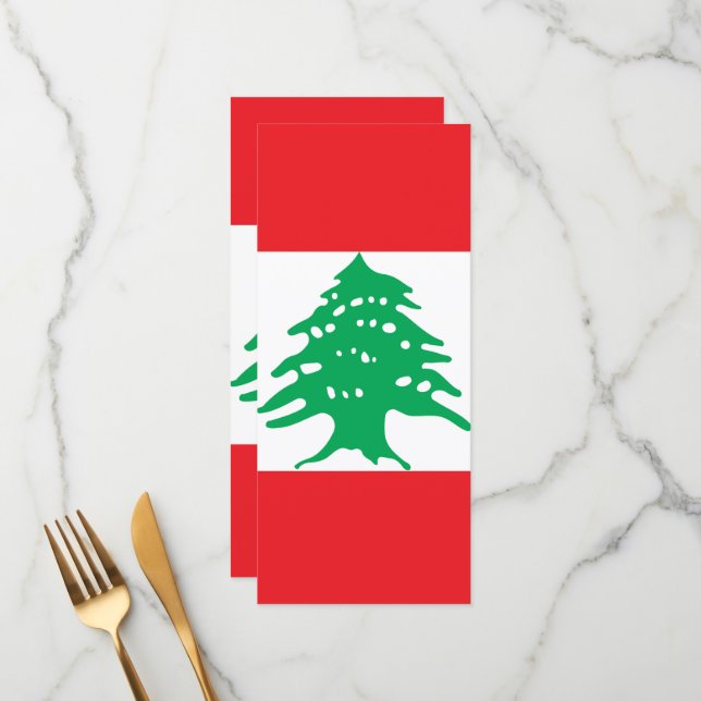 Menú Bandera del Líbano (Anverso/Reverso In Situ)