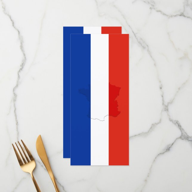 Menú Bandera francesa (Anverso/Reverso In Situ)