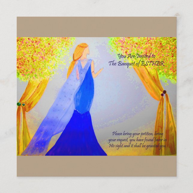 Menú Banquete de Esther (Anverso)