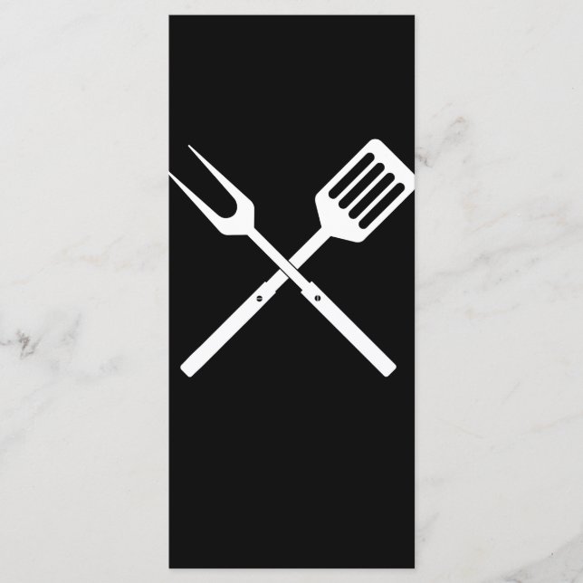 Menú Barbacoa | BBQ Utensils novedad BBQ Grill Tools (Anverso)