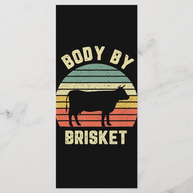 Menú Barbacoa | Cuerpo por Brisket Shirt Funny BBBQ Bac (Anverso)