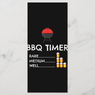 Menú BBQ Timer Barbecue Gracioso Grill Grill Regalo