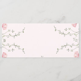 Menú Beautiful Floral