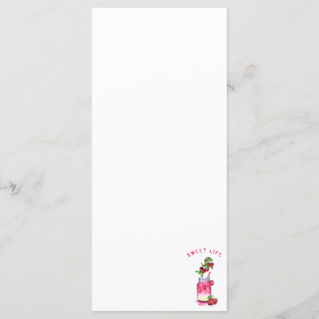 Menú Bebida Guay de jugo dulce fresco - Fiesta de veran (Reverso)