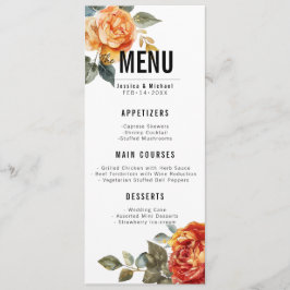 Menú + Bebidas Mármol Dreams Naranja Rosa