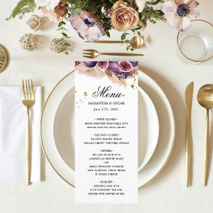 Menú Belleza de moda Higos Púrpura y Pampas