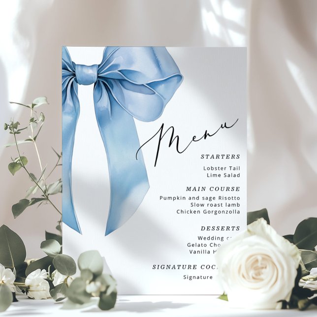 Menú Blue Bow Está atando el nudo (Subido por el creador)