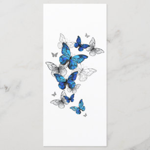Menú Blue Flying Butterflies Morpho